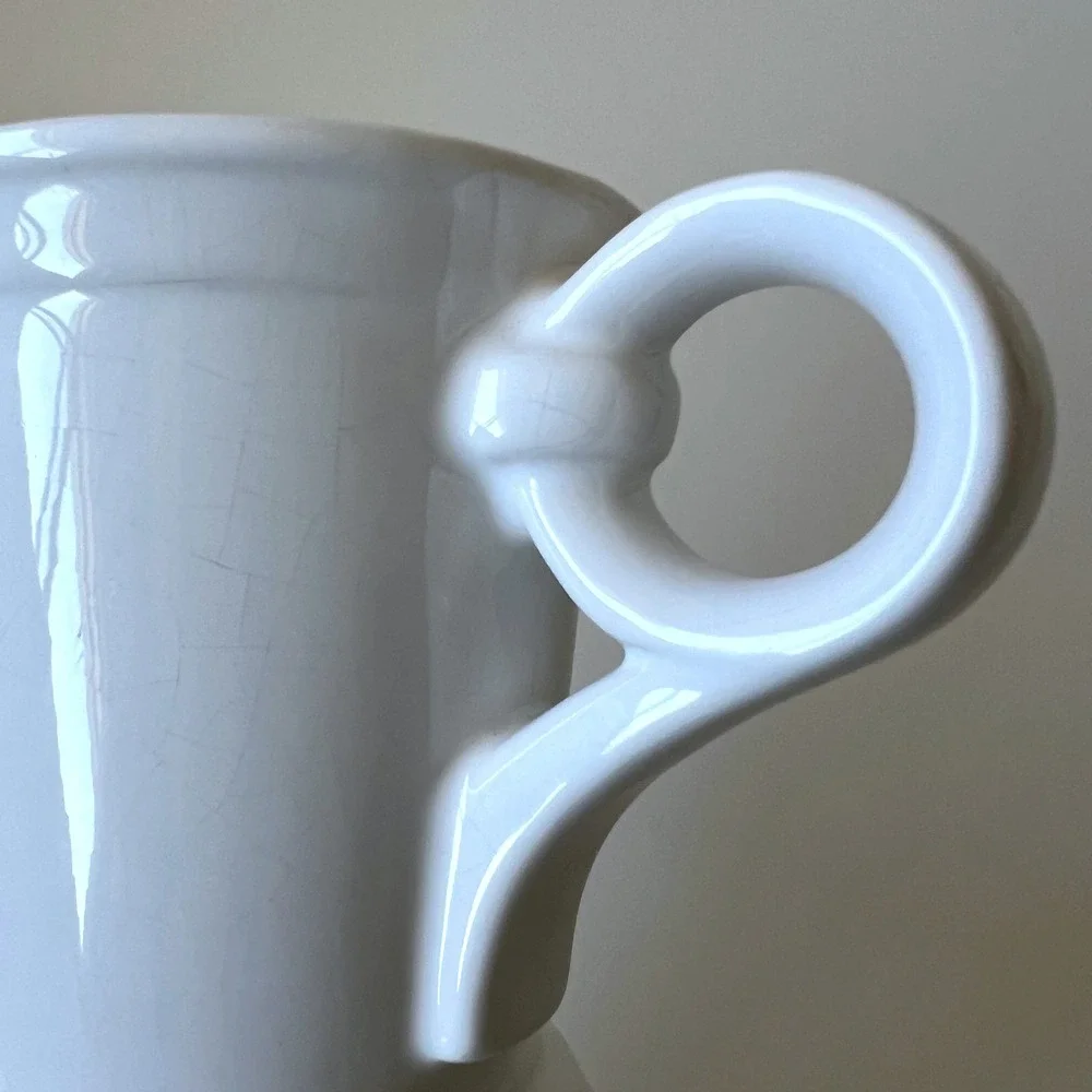 Fapor Coronado White Creamer Set of 2 Restaurant Ware Ironstone Pitchers